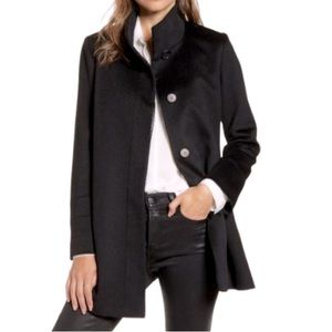 NWT Fleurette Stand Collar Italian Wool Car Coat - Sz 16